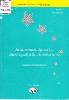 An Empowerment Approach to Gender Equality in the Information Society